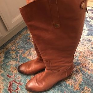 Sam Edelman whiskey brown boots.